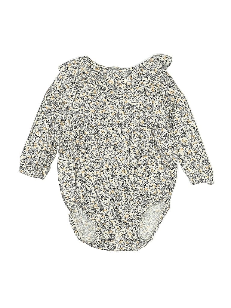 Pre-owned Just One You Made By Carter's Babies' Long Sleeve Onesie In Gold