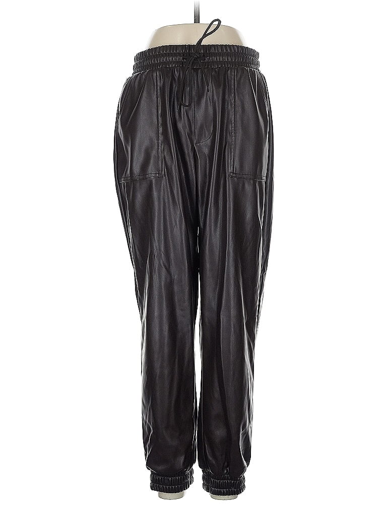 Pre-owned Bcbgeneration Faux Leather Pants In Black