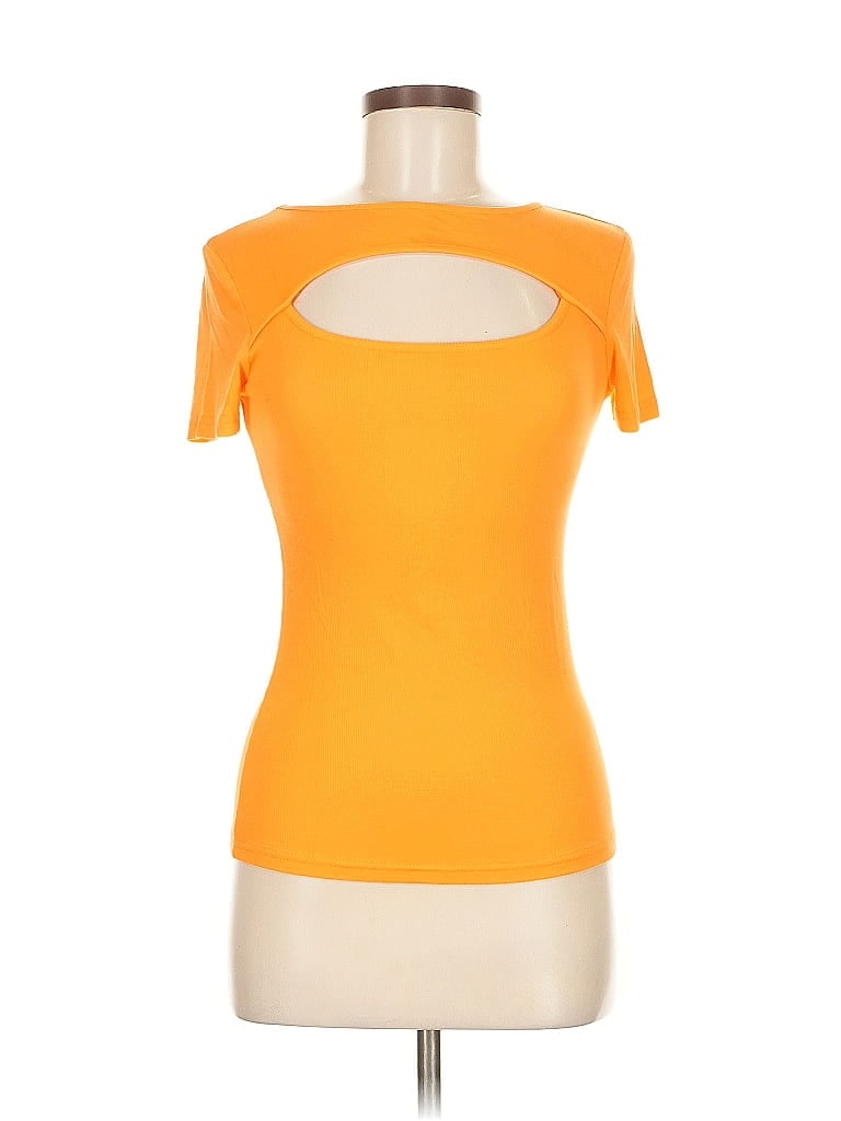 Pre-owned Shein Short Sleeve T-shirt In Orange