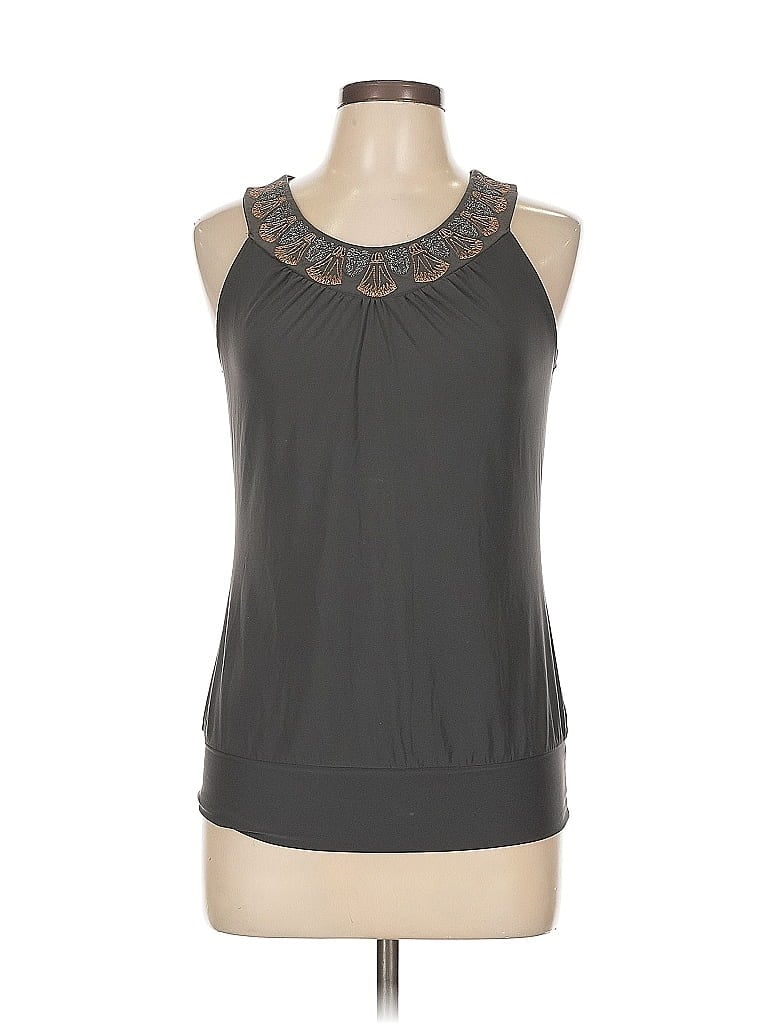 Pre-owned The Limited Sleeveless Blouse In Gray