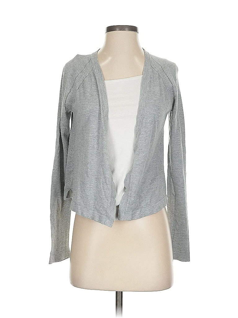 Pre-owned Ann Taylor Loft Cardigan Sweater In Gray