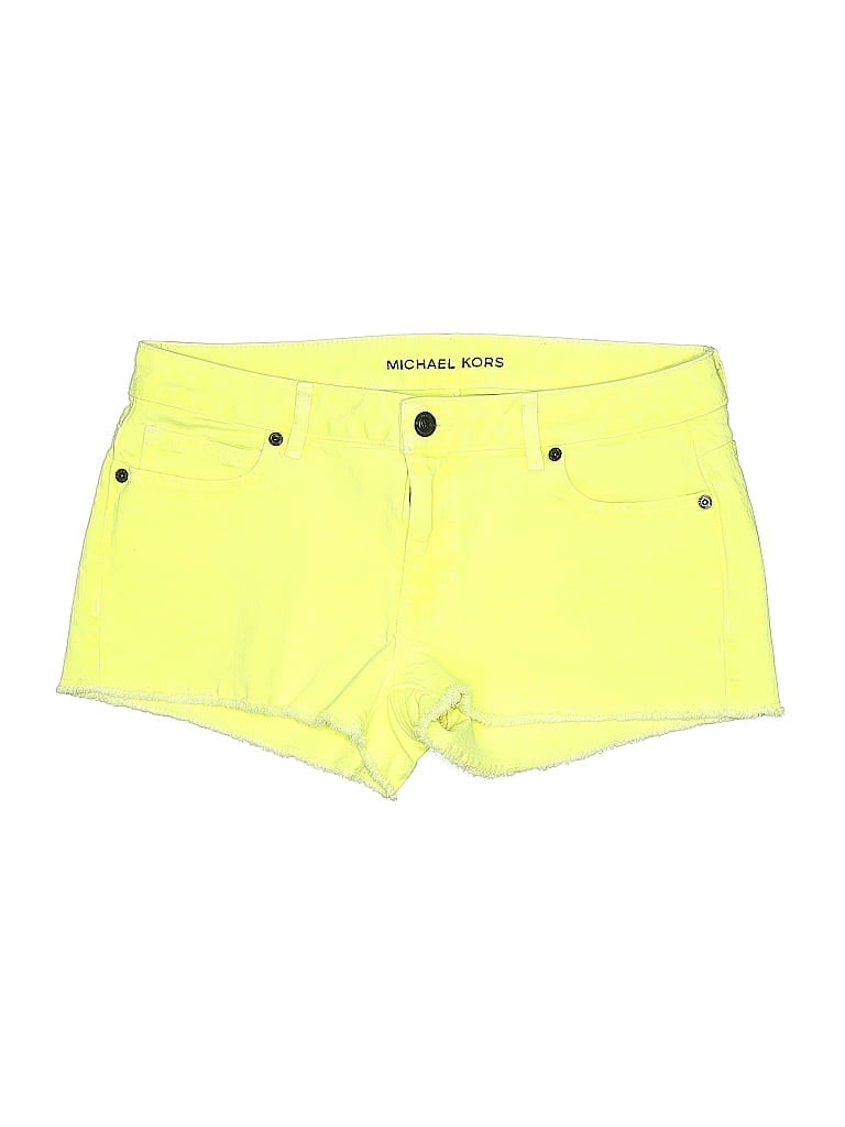Pre-owned Michael Michael Kors Denim Shorts In Yellow