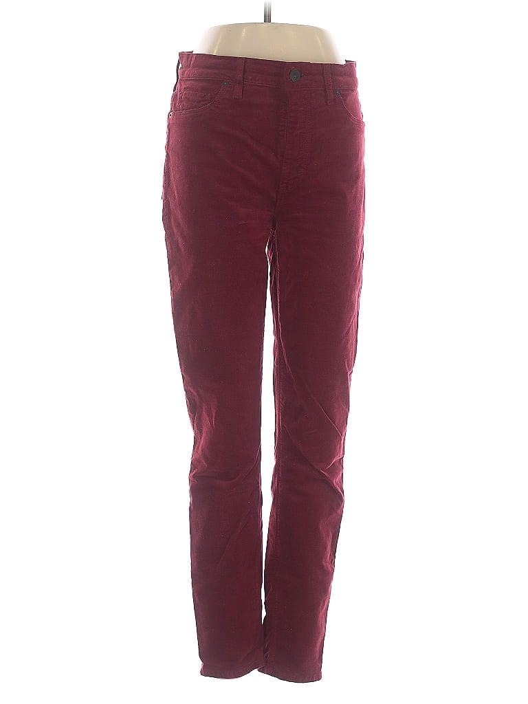 Pre-owned Hudson Casual Pants In Burgundy