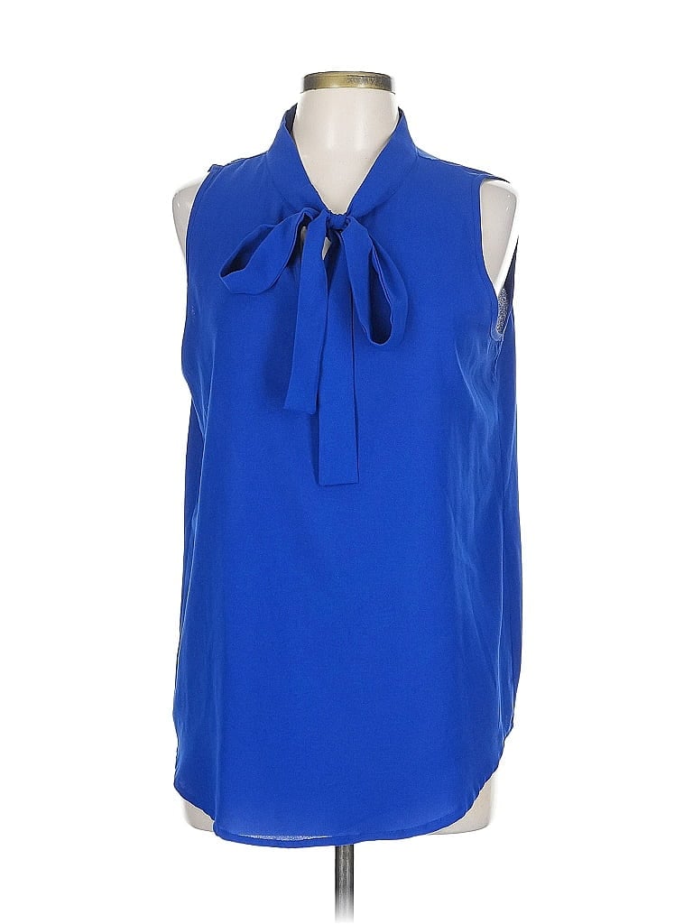 UNBRANDED Pre-owned Sleeveless Blouse In Blue