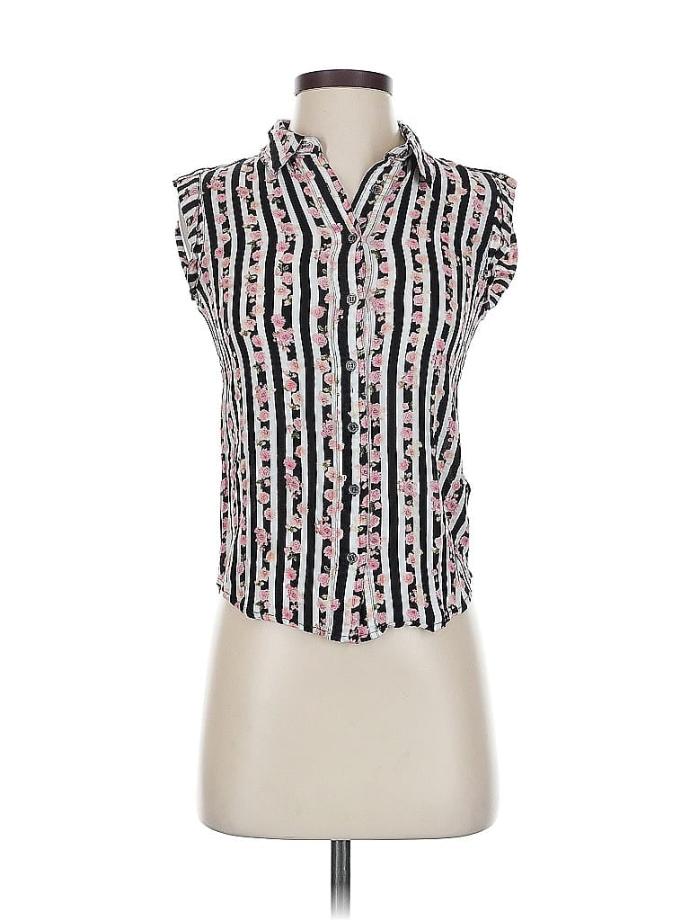 Pre-owned Buffalo Sleeveless Button Down Shirt In White