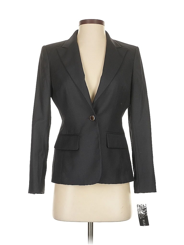 Pre-owned Anne Klein Blazer Jacket In Gray