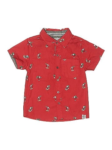Free Planet Short Sleeve Button-Down Shirt (view 1)