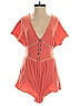 Lost + Wander Solid Orange Pink Romper Size XS - photo 1