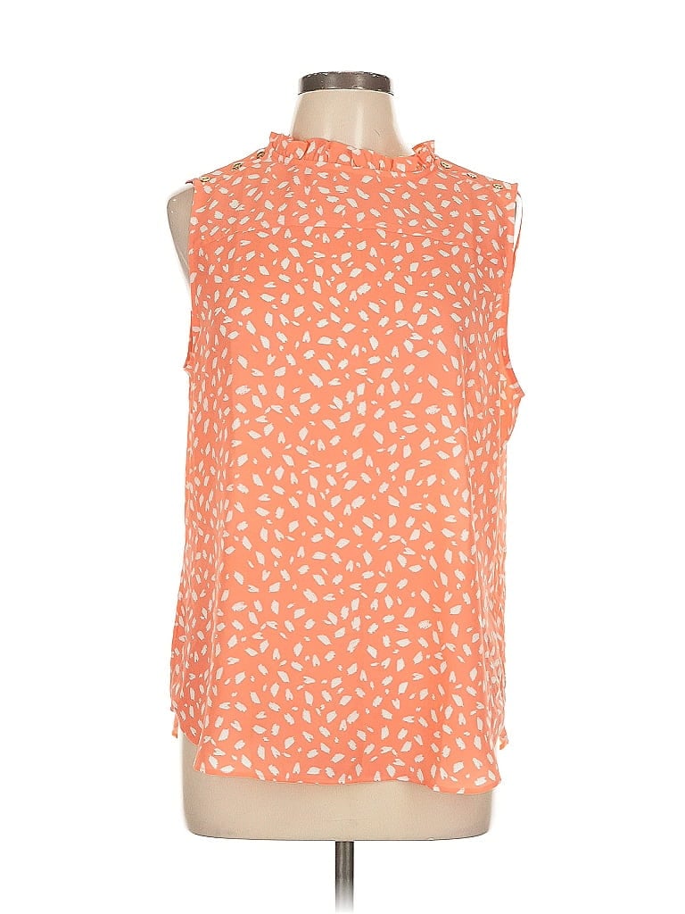 Pre-owned Ann Taylor Loft Outlet Sleeveless T-shirt In Orange