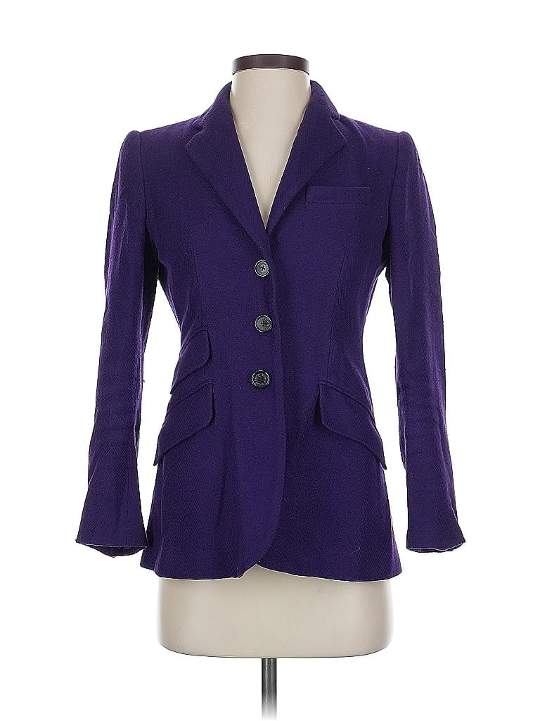 Pre-owned Polo Ralph Lauren Silk Blazer Jacket In Pink