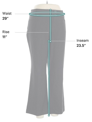 Rafaella Gray Dress Pants Size 16