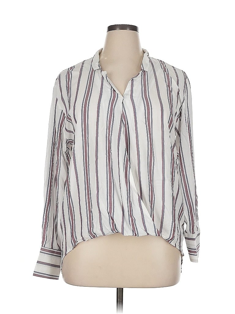 Pre-owned Velvet Heart Long Sleeve Blouse In White