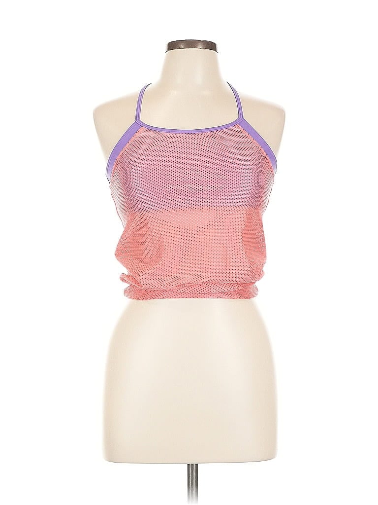 Pre-owned Speedo Tank Top Pink Halter Neckline Tops