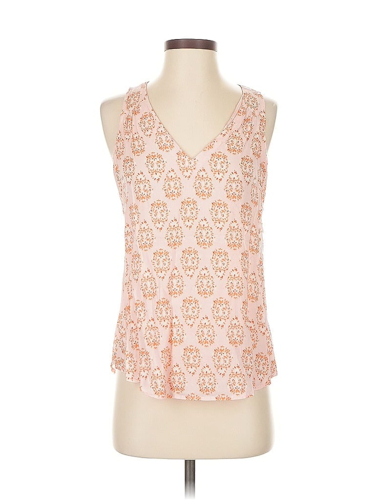 Pre-owned Old Navy Tank Top Orange Halter Neckline Tops