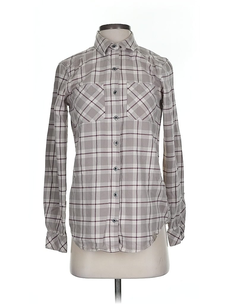 Pre-owned Assorted Brands Long Sleeve Button Down Shirt In Purple