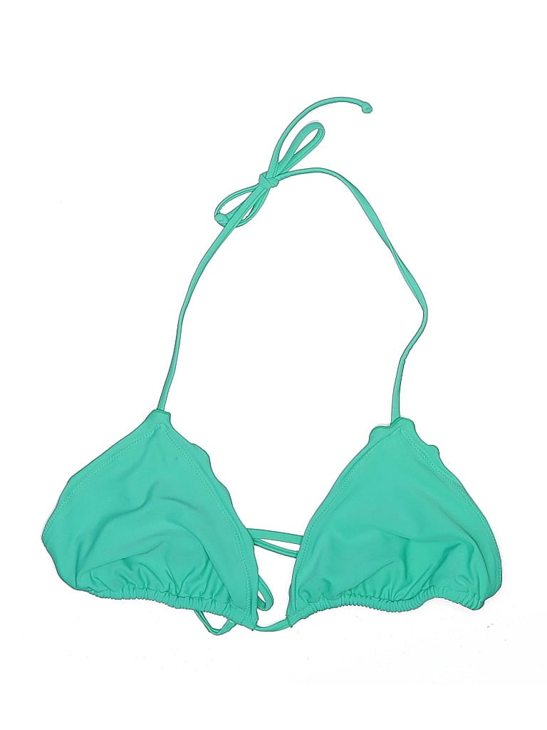 Pre-owned Unbranded Swimsuit Top Green Swimwear