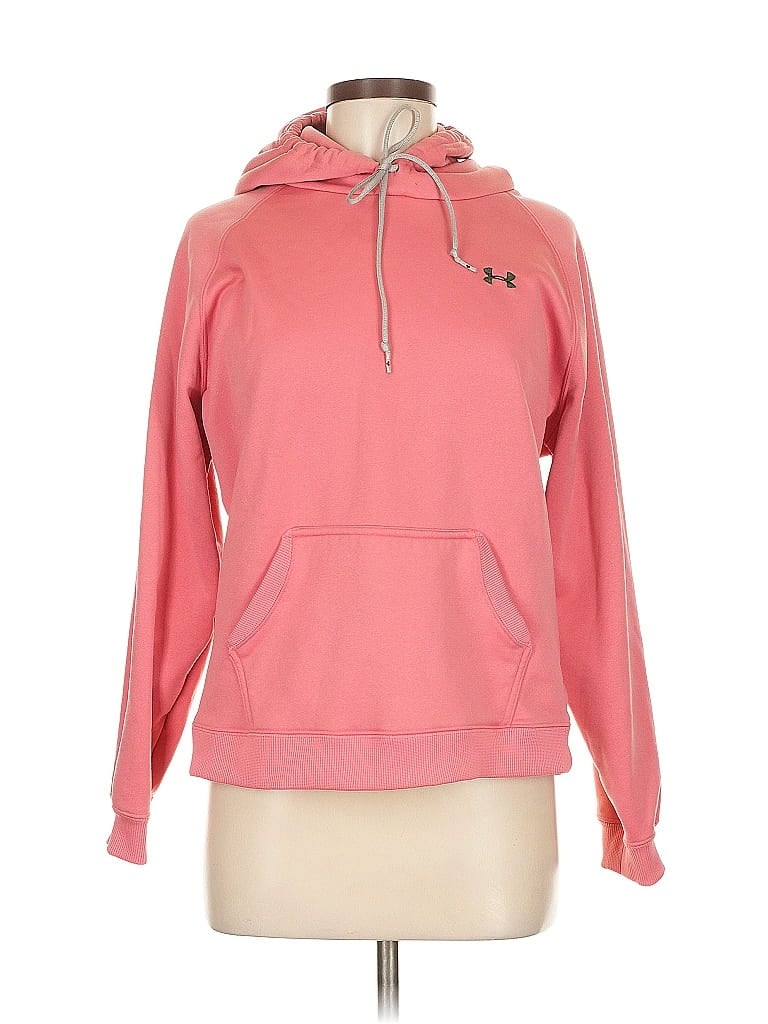 Pre-owned Under Armour Pullover Hoodie In Pink