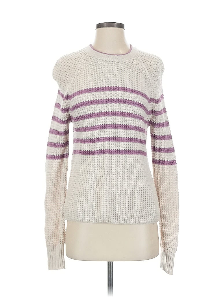 Pre-owned Splendid Pullover Sweater In White