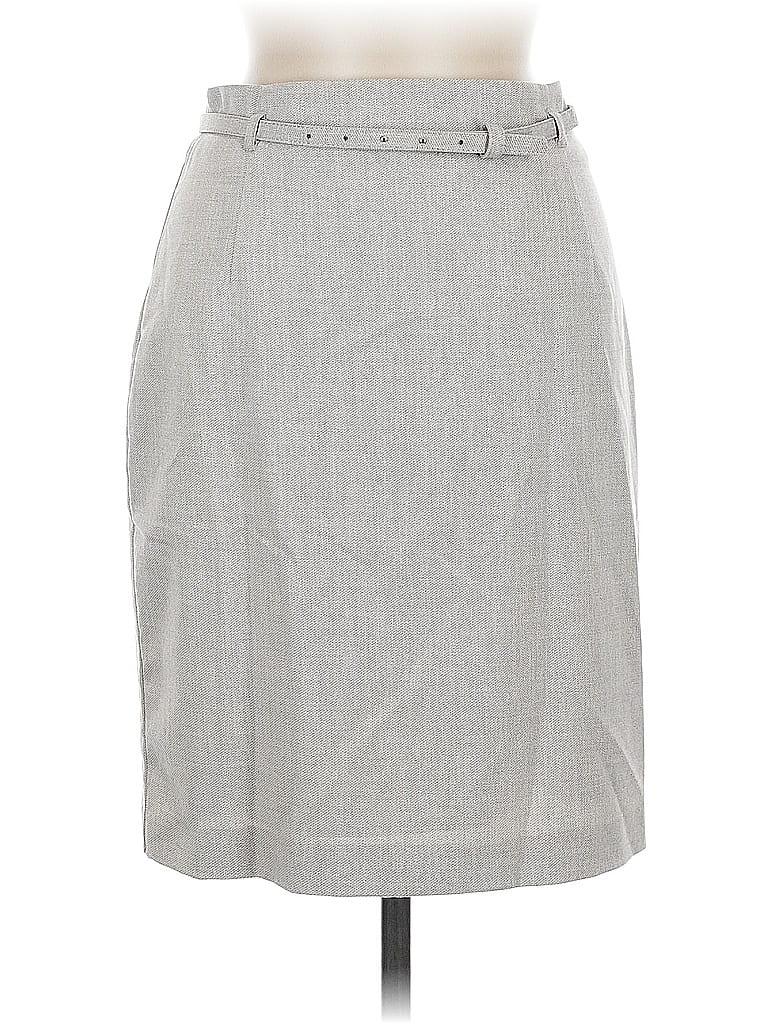 Pre-owned H&m Formal Skirt In Gray
