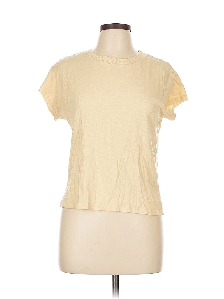 Pre-owned Z Supply Short Sleeve T-shirt In Yellow