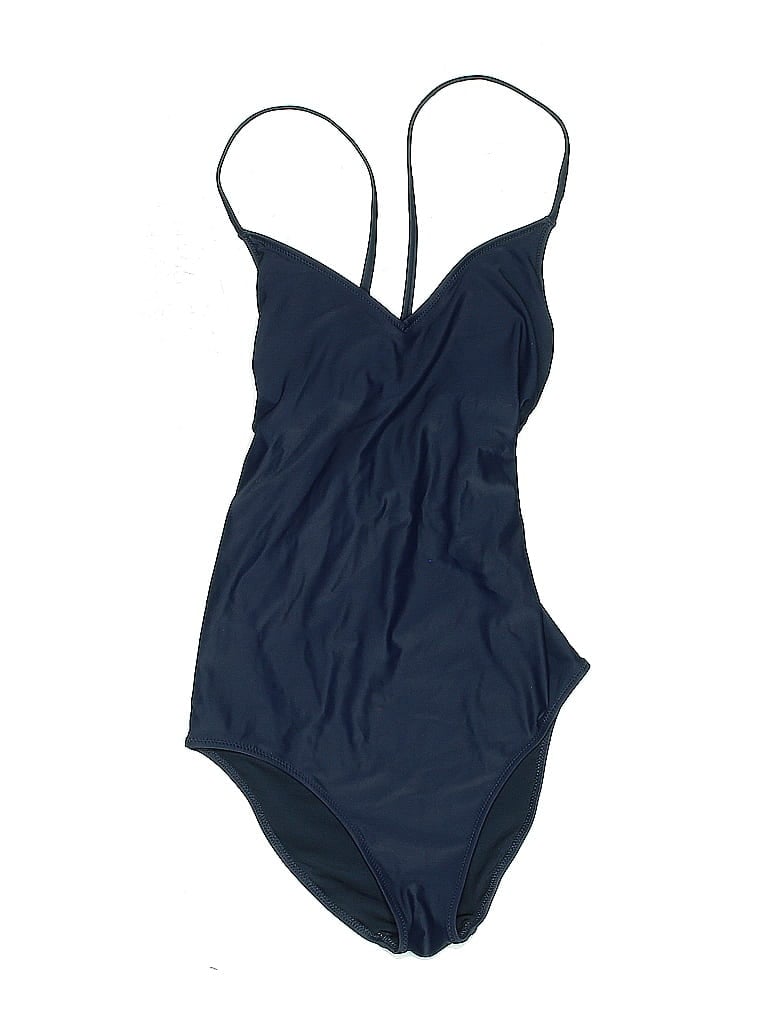 Pre-owned Aerie One Piece Swimsuit In Blue
