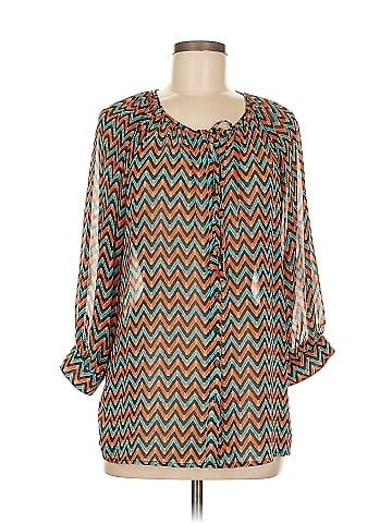 Olivia Moon 3/4 Sleeve Blouse (view 1)