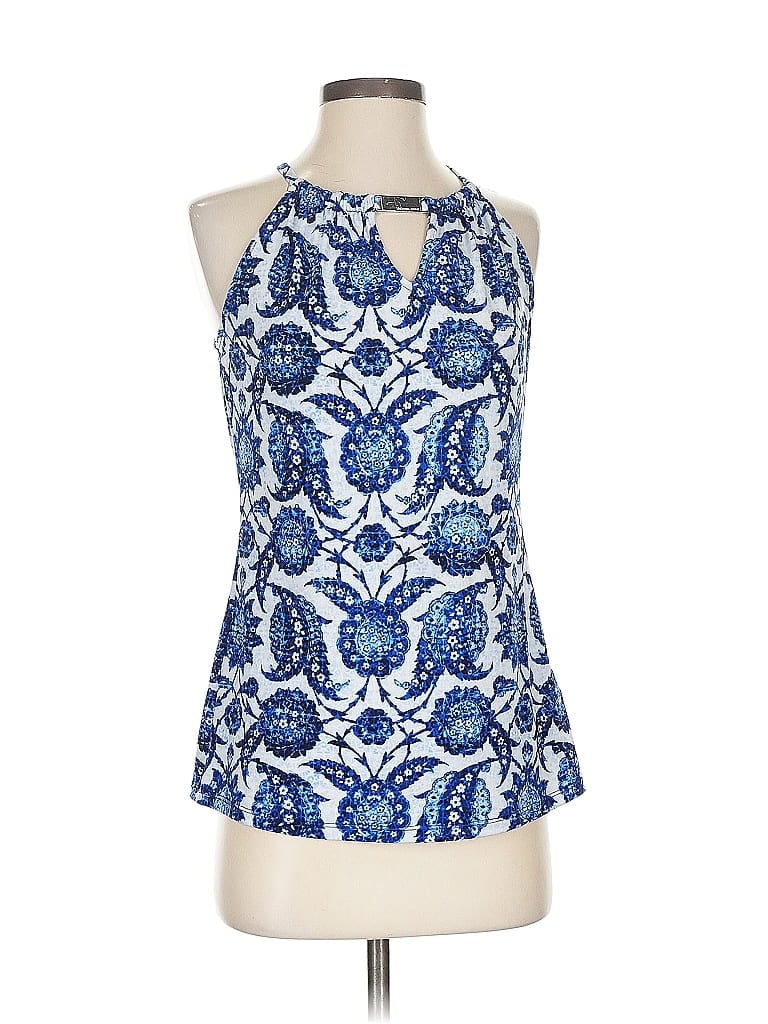 Pre-owned Michael Michael Kors Tank Top Blue Halter Neckline Tops