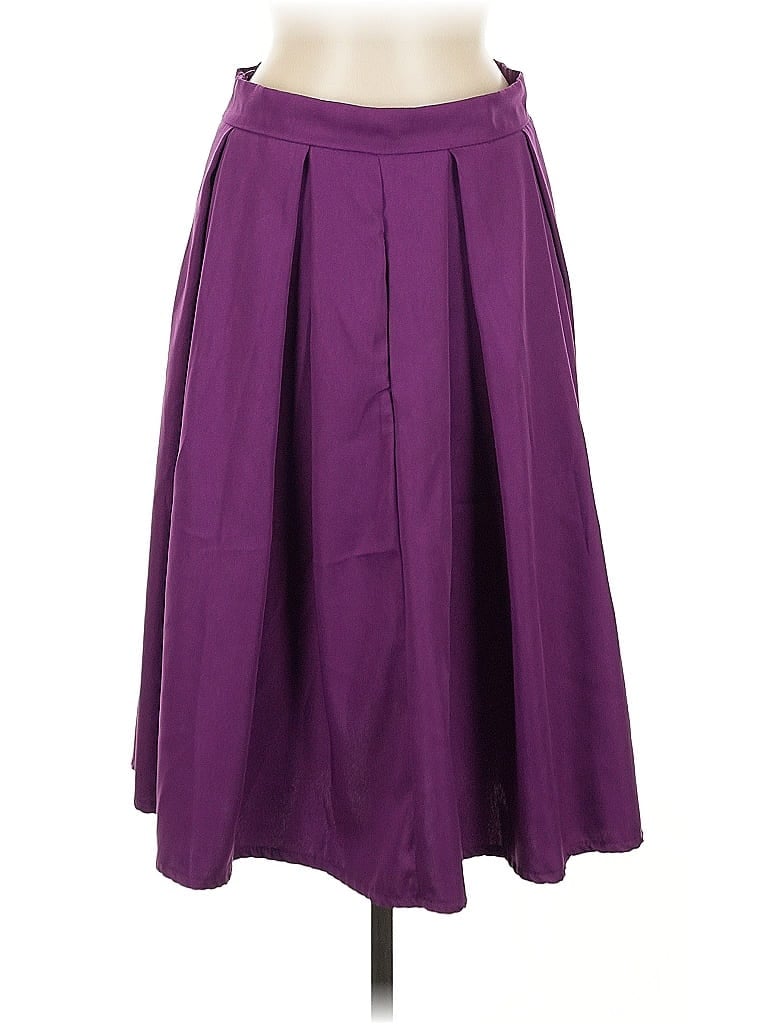 Pre-owned Unbranded Formal Skirt In Purple