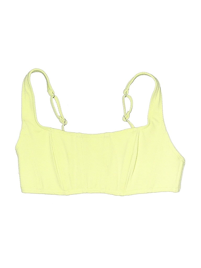 Pre-owned Gilly Hicks Swimsuit Top Green Swimwear