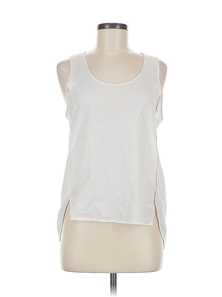 Pre-owned H&m Sleeveless T-shirt In White