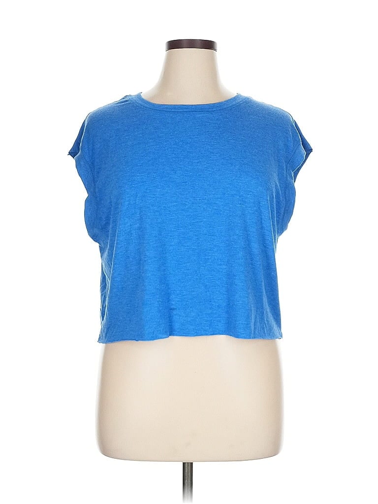 Pre-owned Unbranded Sleeveless T-shirt In Blue