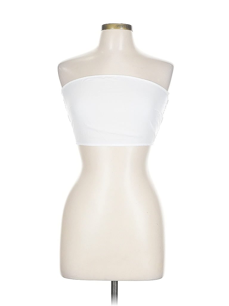 Better / Together Tube Top White Strapless Neckline Tops In White
