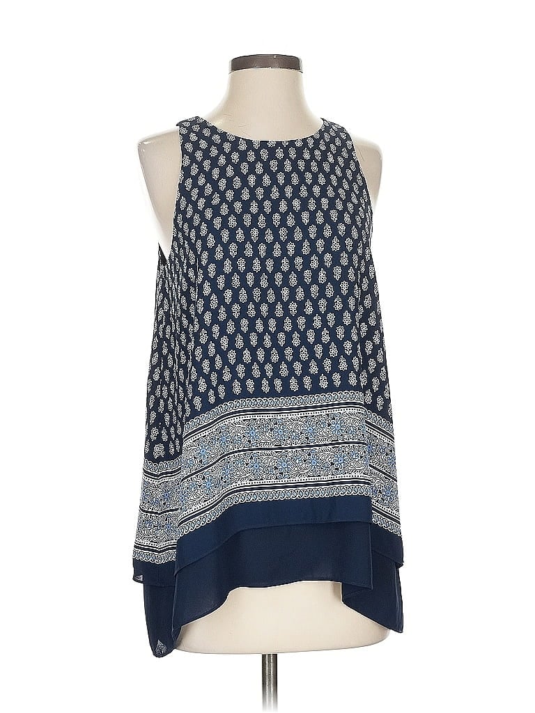 Pre-owned Max Studio Sleeveless Blouse In Blue