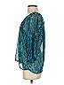 Express 100% Polyester Teal 3/4 Sleeve Blouse Size S - photo 5