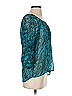 Express 100% Polyester Teal 3/4 Sleeve Blouse Size S - photo 4
