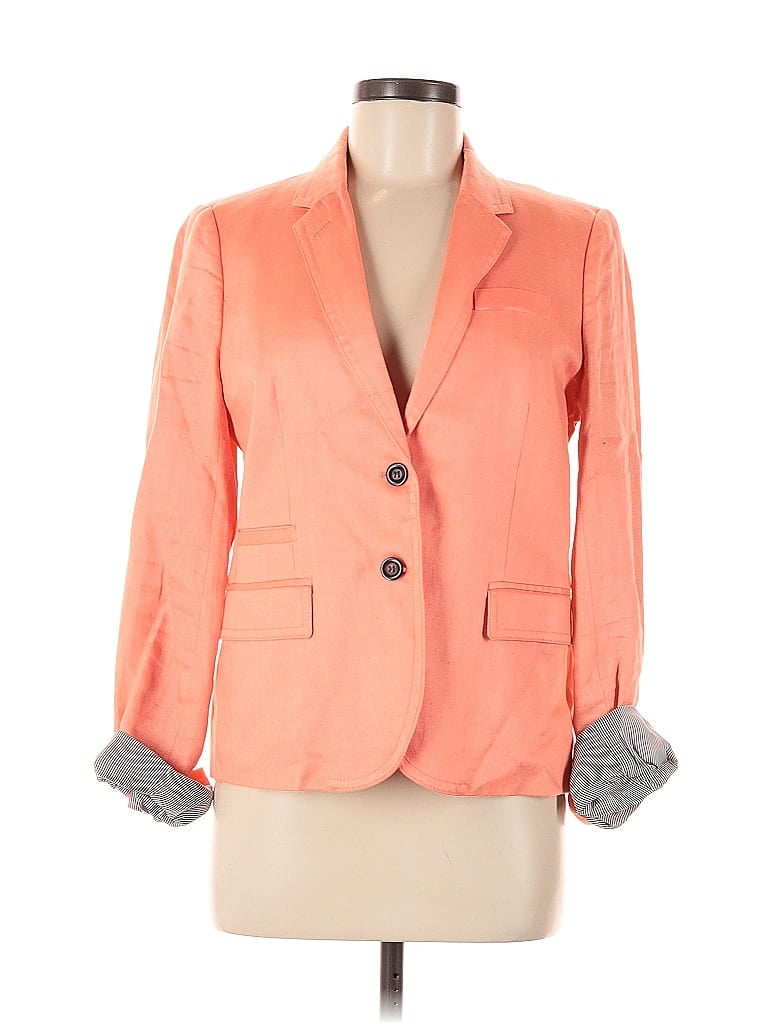 Pre-owned J.crew Factory Store Blazer Jacket In Orange