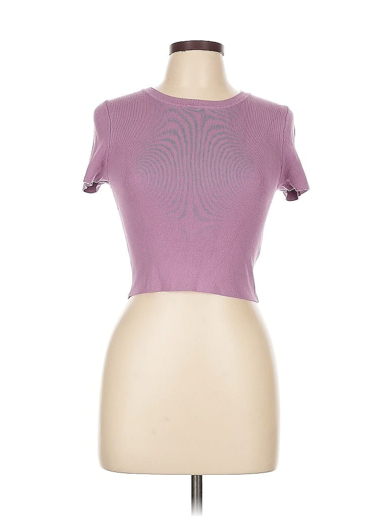 Pre-owned Forever 21 Short Sleeve T-shirt In Purple