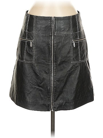 Karen Millen Faux Leather Skirt (view 1)