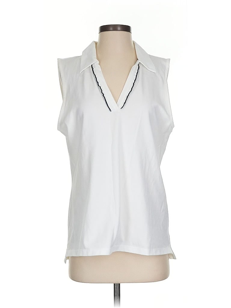 TORY BURCH Pre-owned Sleeveless T-shirt In White