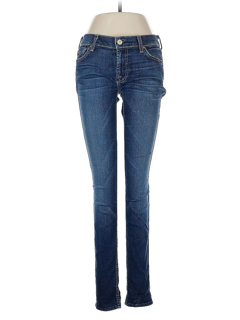 Pre-owned 7 For All Mankind Jeans In Blue