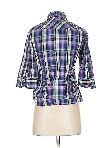 Adriano Goldschmied 3/4 Sleeve Button-Down Shirt (view 2)