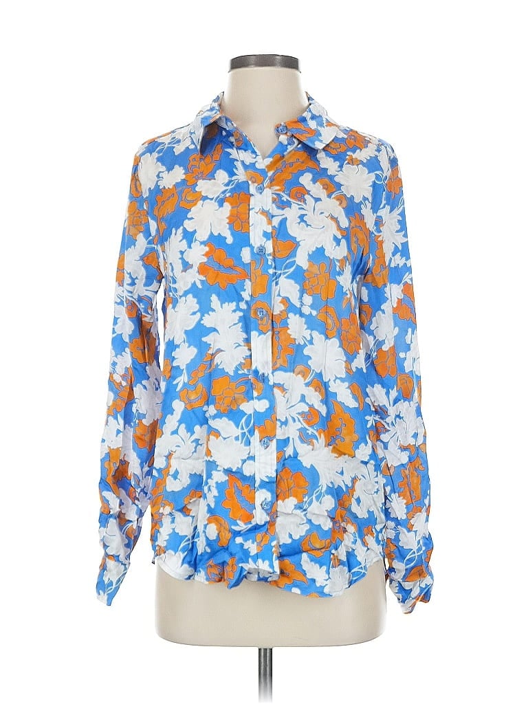 Pre-owned Stine Goya Long Sleeve Blouse In Blue