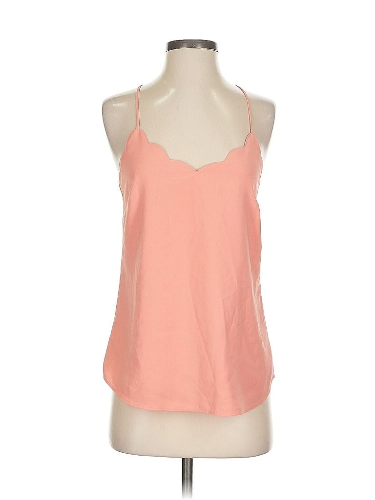 Pre-owned J. By J.crew Sleeveless Top Orange Halter Neckline Tops