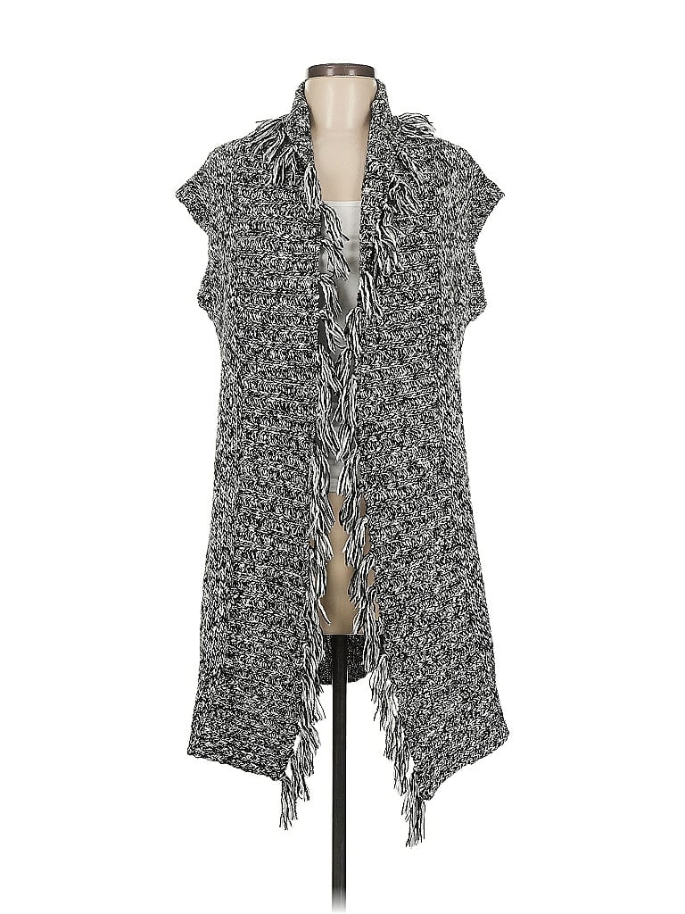 Pre-owned Chico's Cardigan Sweater In Gray