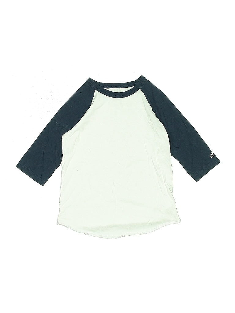 Click to view more detailed imagery on our partner's website Pre-owned Adidas Originals Kids' 3/4 Sleeve T-shirt In White