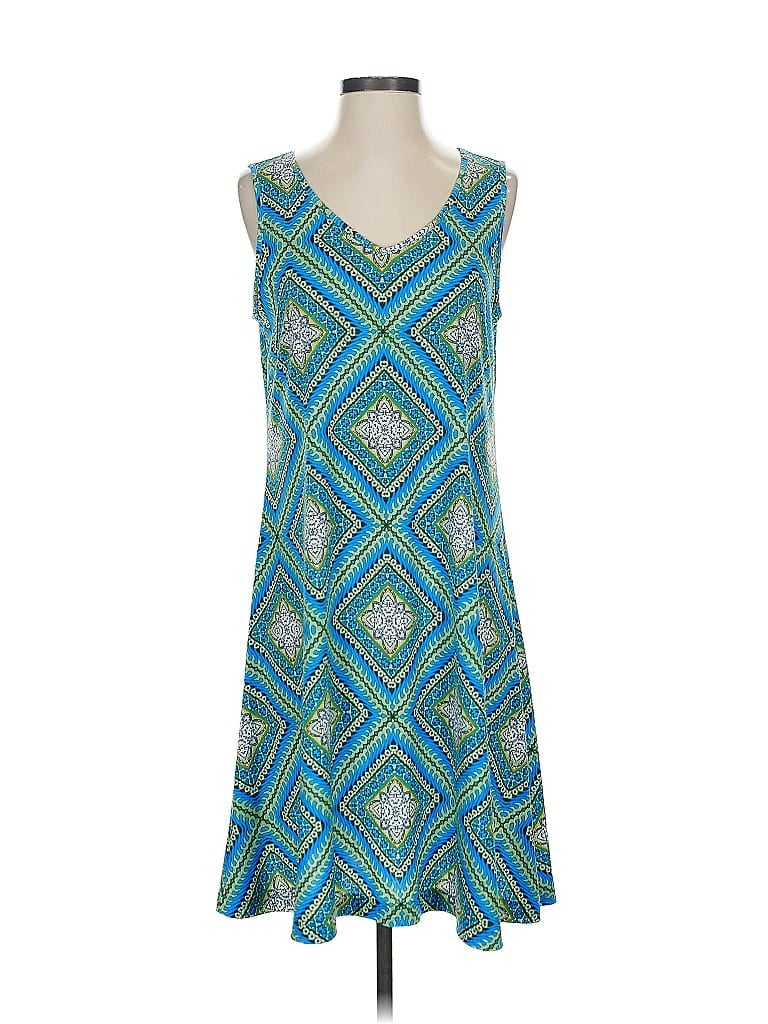 Pre-owned One World Casual Dress In Blue