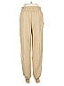 Blue Blush Solid Tan Casual Pants Size M - photo 2