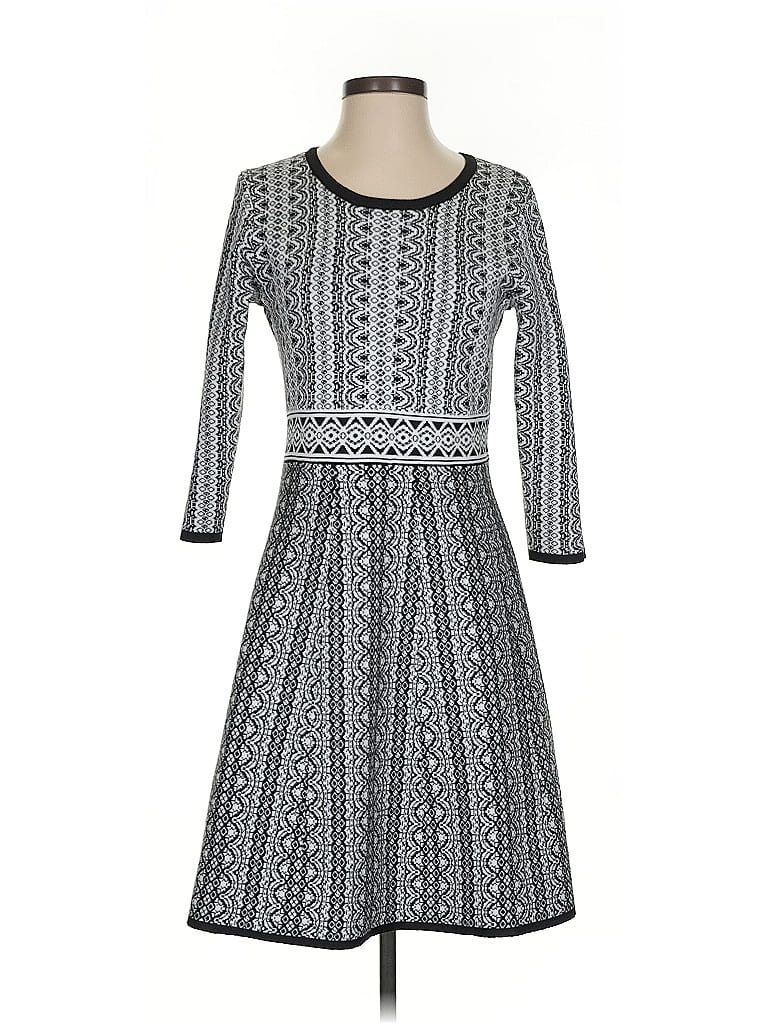 Pre-owned Nina Leonard Casual Dress In Black