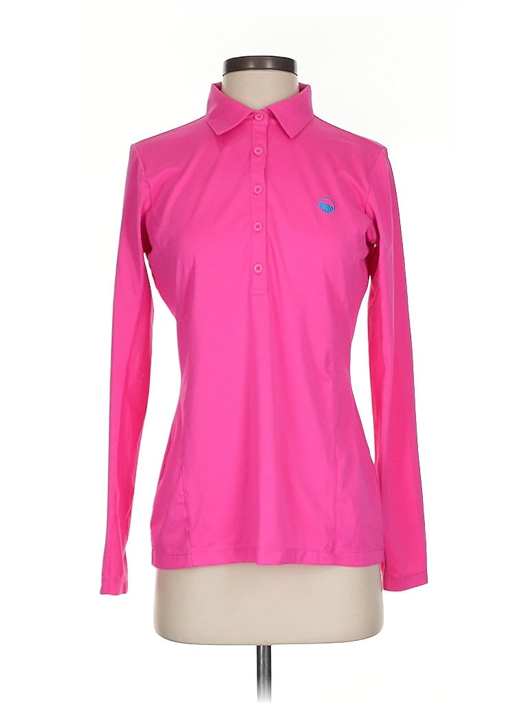 Pre-owned Ep New York Long Sleeve Polo Shirt In Pink