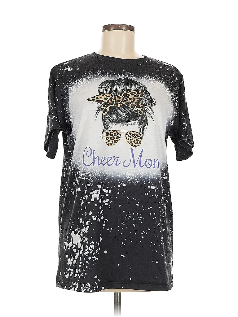 Pre-owned Unbranded Short Sleeve T-shirt In Black